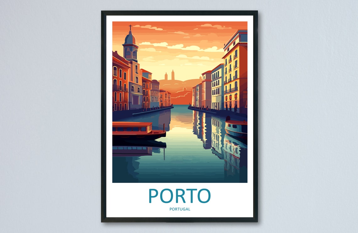 Porto Travel Print Wall Art Porto Wall Hanging Home Dcor Porto Gift Art Lovers Portugal Art Lover Gift Porto Wall Dcor Porto Travel Art