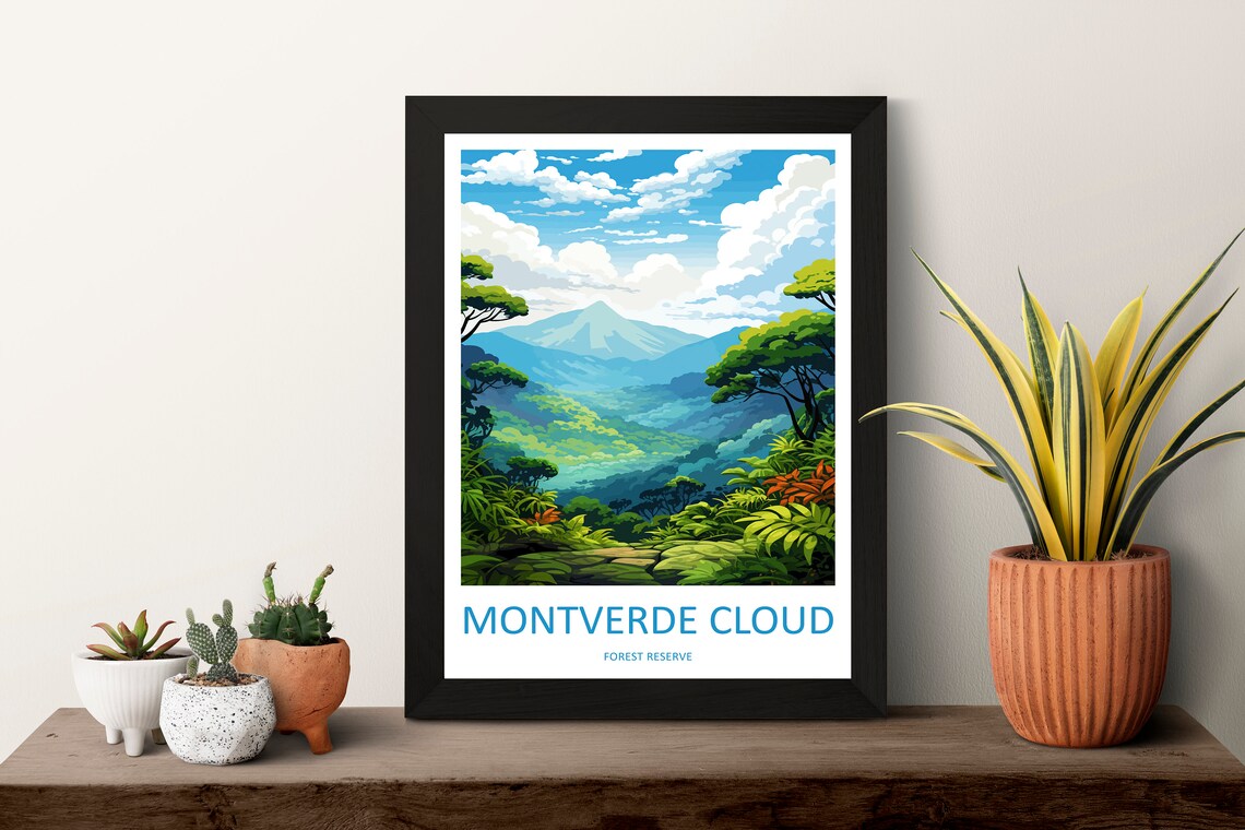 Montverde Cloud Forest Reserve Travel Poster, Costa Rica - Image 3