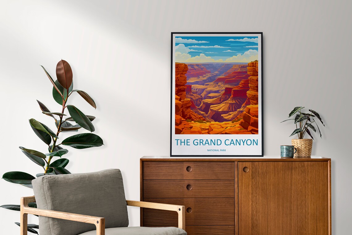 Grand Canyon National Park Travel Poster, Arizona - Image 2