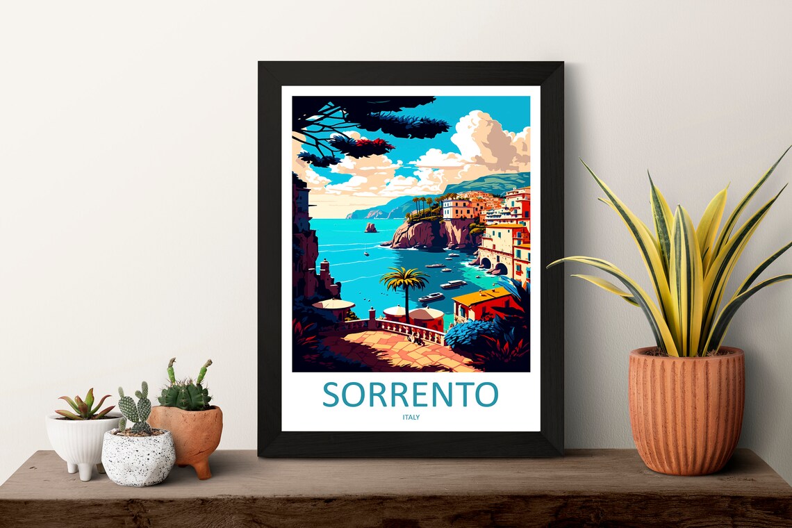 Sorrento Travel Poster, Italy Art Lover Gift - Image 3