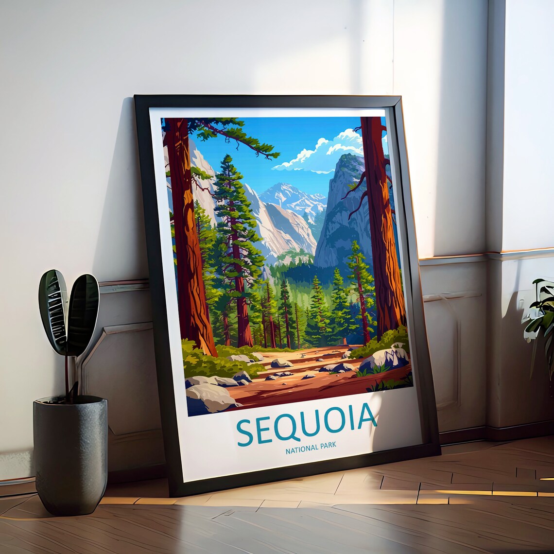 Sequoia National Park Travel Poster, California Landscape - Image 2