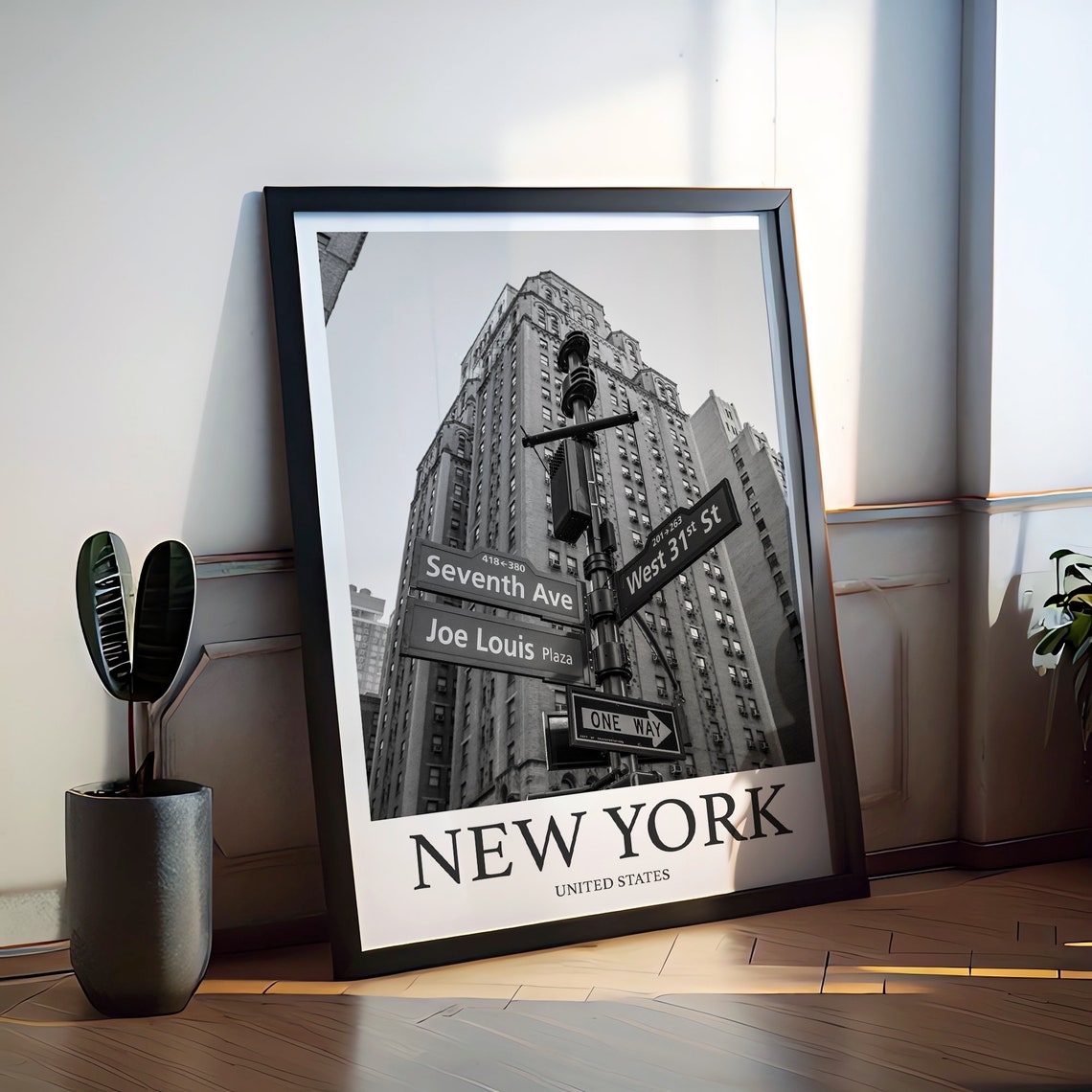 New York Sign Photo Print Of New York Travel Photo Hanging Decor Photo Travel Art Gift For Travel Artwork Wall Art Framed Photo Travel Print - Image 2