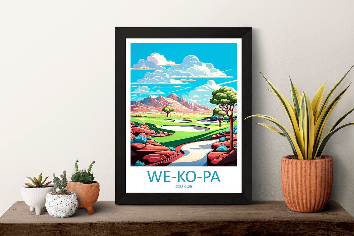 We Ko Pa Golf Club Travel Poster, Arizona Art - Image 3