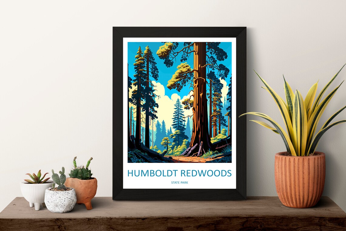 Humboldt Redwoods State Park Travel Poster, California - Image 3