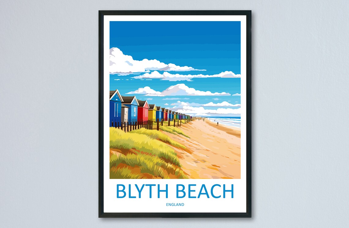 Blyth Travel Poster, England Place Print