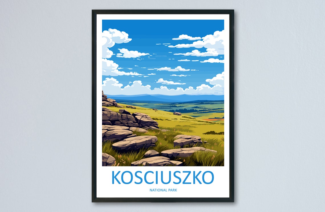 Kosciuszko National Park Rocky Summit Alpine Meadow Summit Poster