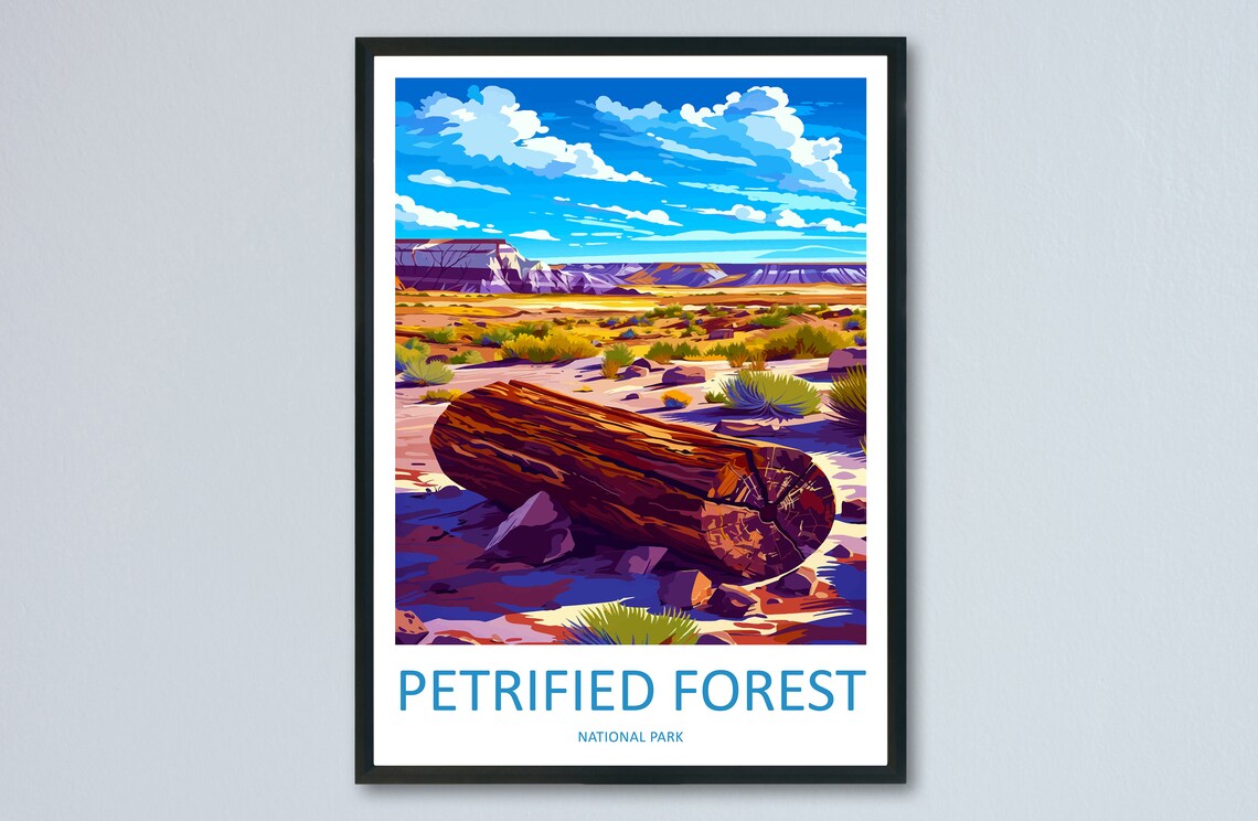 Petrified Forest National Park Travel Poster, Arizona