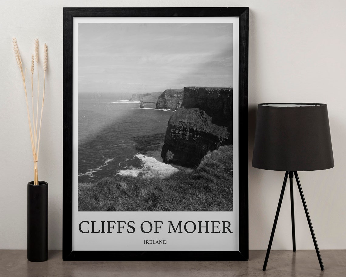 Cliffs Of Moher Photo Print Of Cliffs Of Moher Ireland Travel Photo Hanging Decor Photo Travel Art Gift For Travel Artwork Wall Art Framed - Image 3