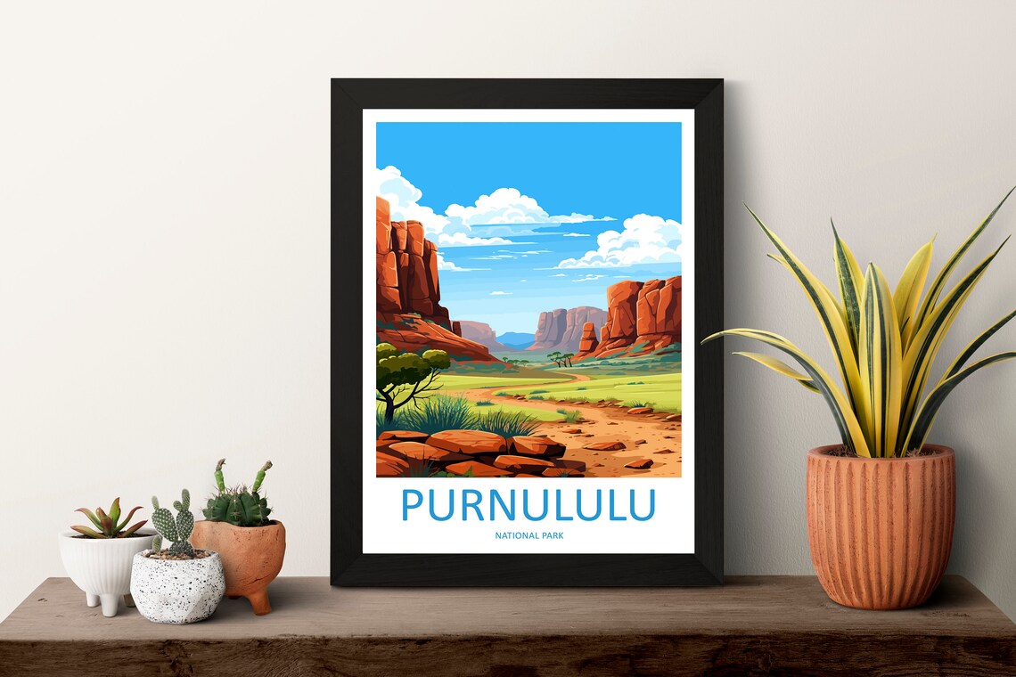 Purnululu National Park Red Rock Valley Australia Travel Poster - Image 3