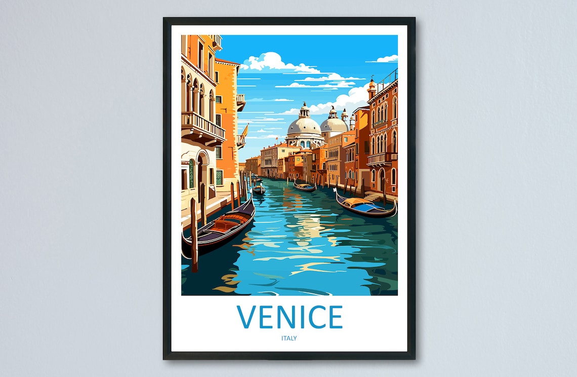Venice Travel Print, St Marks Square Wall Art