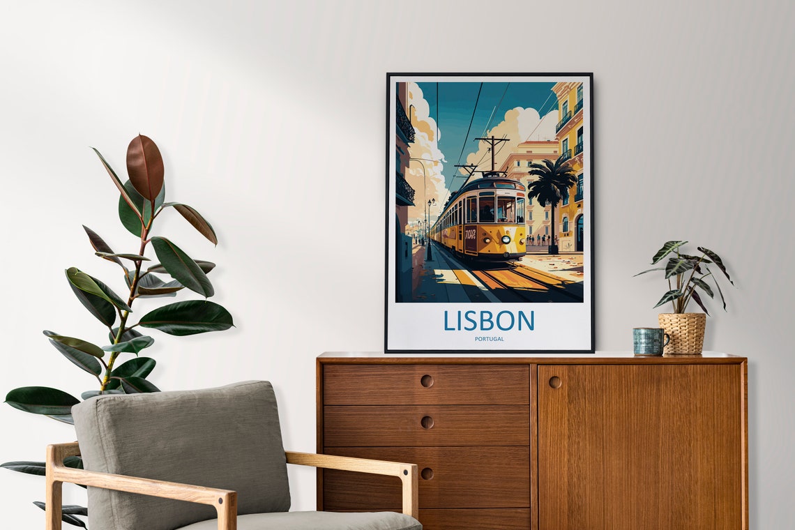 Lisbon Travel Print, Portugal Wall Art - Image 2