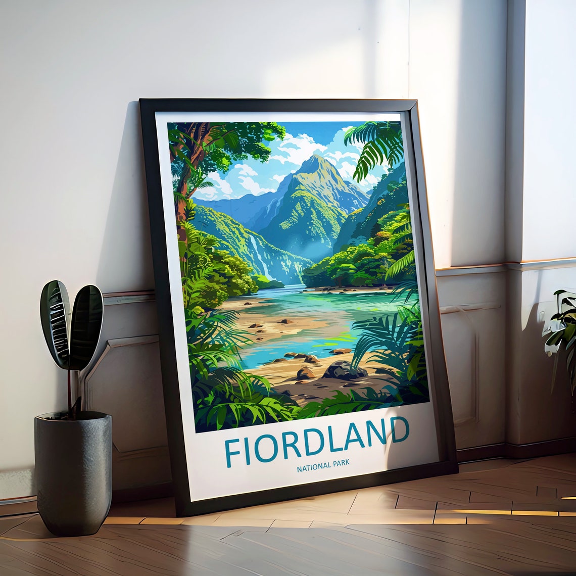 Fiordland Travel Print Wall Art Fiordland Wall Hanging Home Dcor Fiordland Gift Art Lovers New Zealand Art Lover Gift Print Fiordland - Image 2