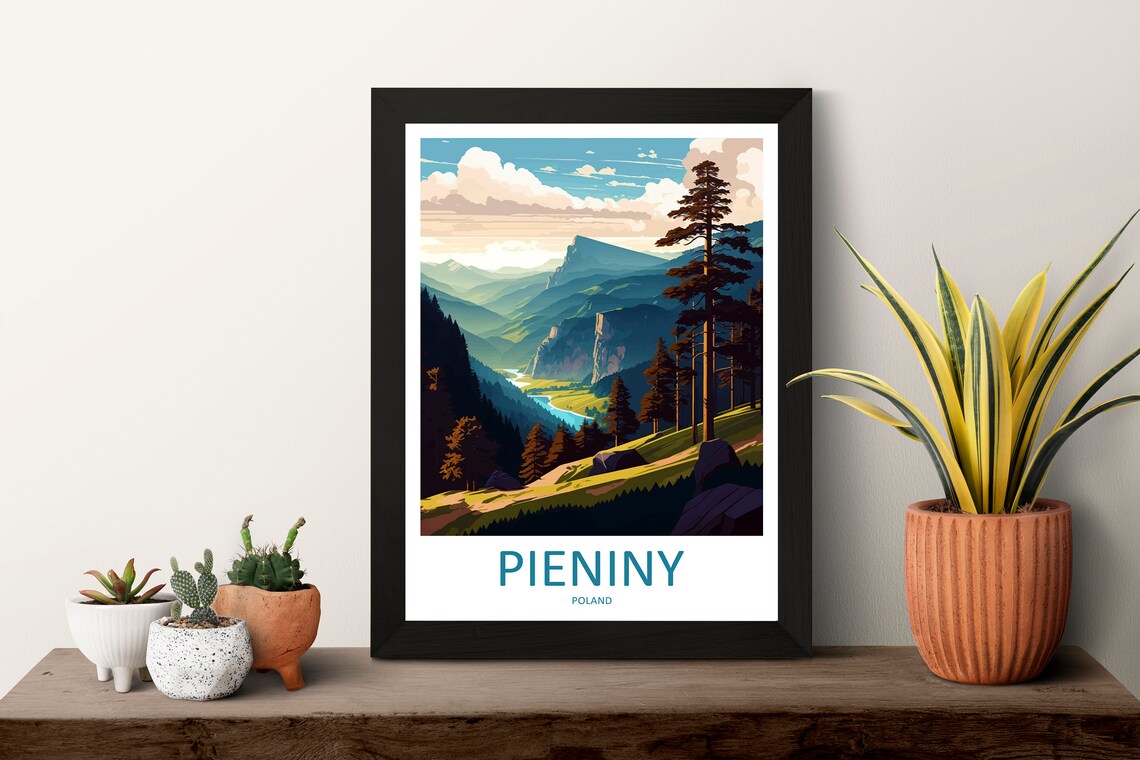 Pieniny National Park River Valley Mountain Landscape Poster Poland - Image 3