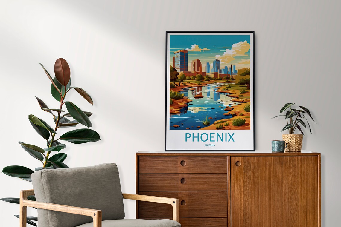 Phoenix Travel Poster, Arizona Wall Decor - Image 2