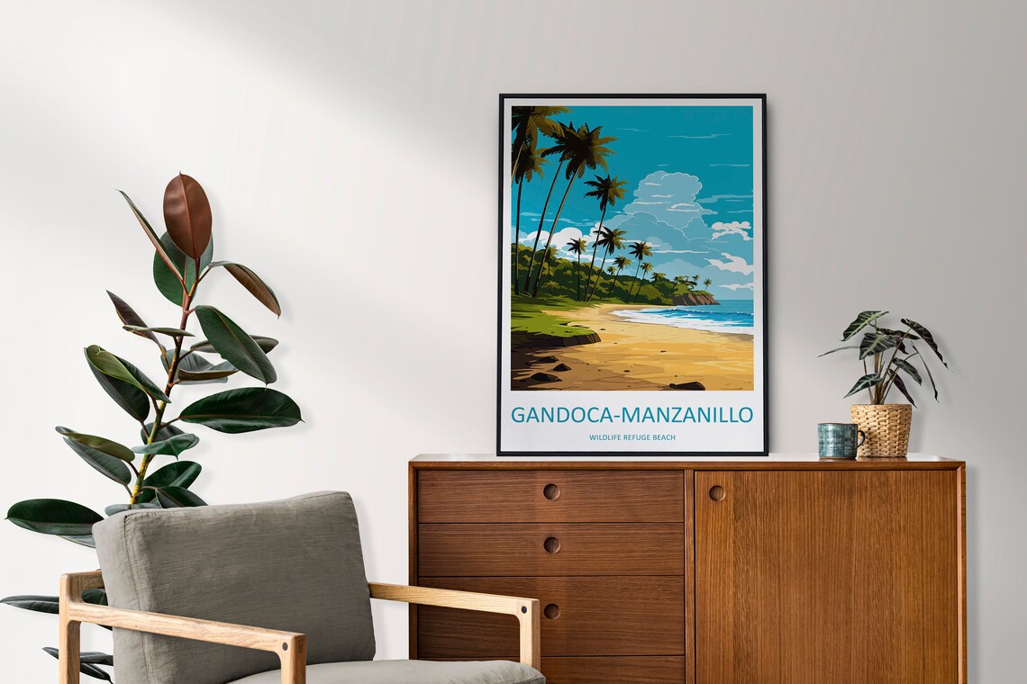 Gandoca-Manzanillo Wildlife Refuge Cove Palm Beach Travel Poster - Image 2