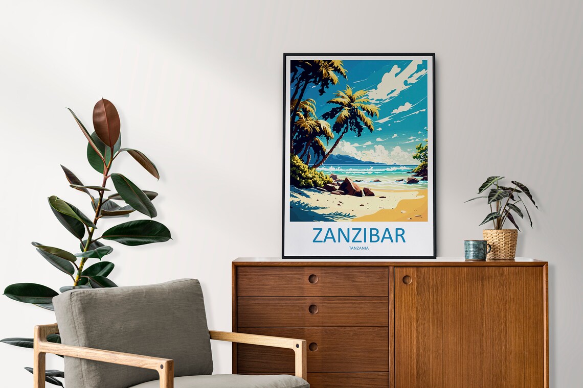 Zanzibar Travel Print, Tanzania Wall Art - Image 2