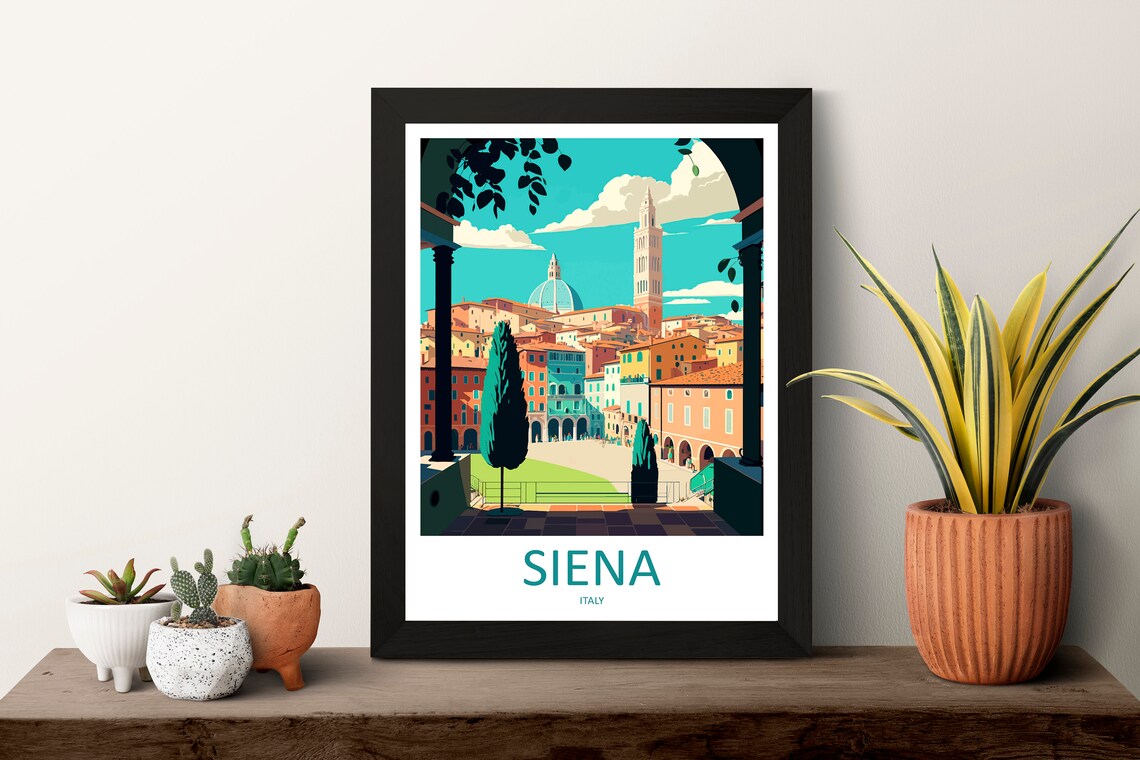 Siena, Italy Travel Poster, European Place Print - Image 3
