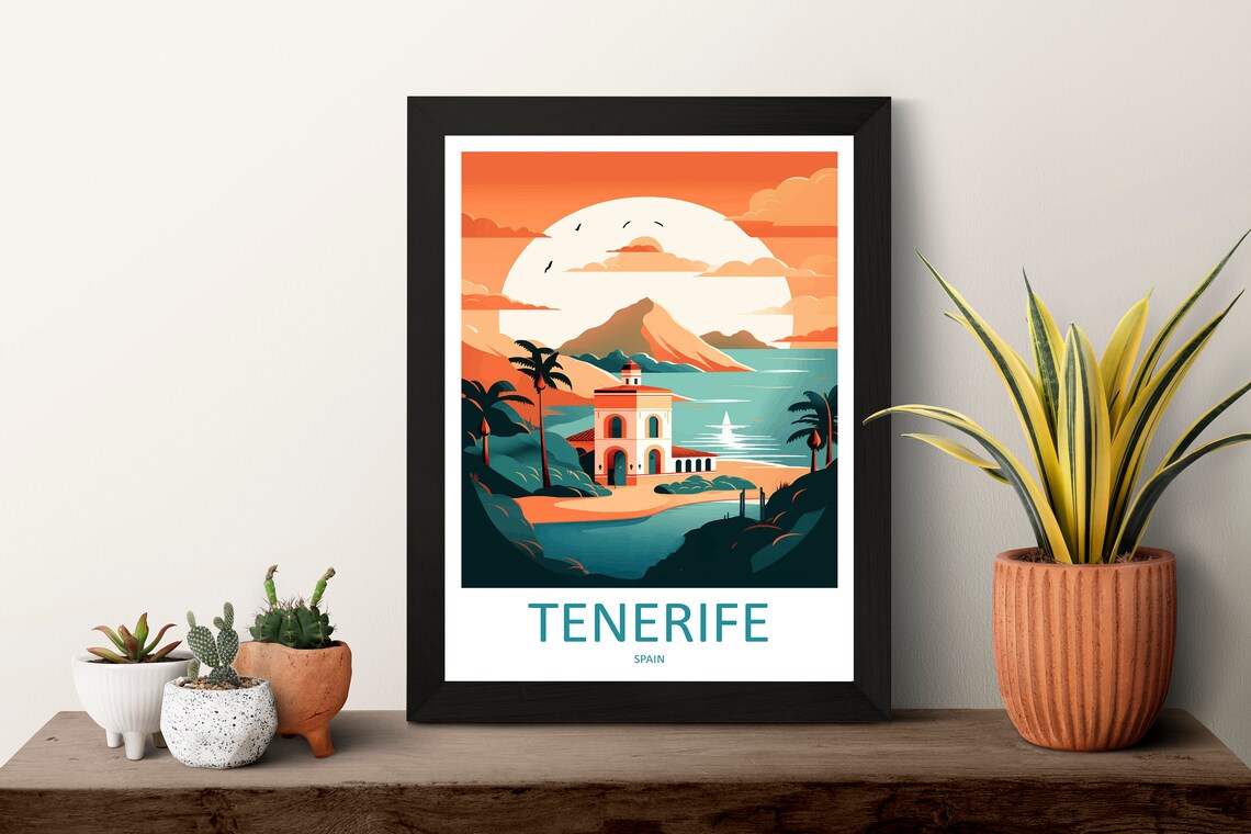 Tenerife Travel Poster, Spain Wall Decor - Image 3