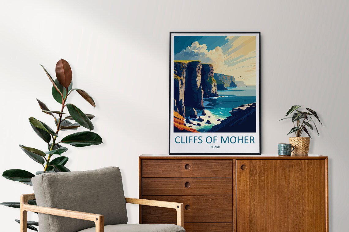 Cliffs Of Moher Landscape Art Print, Ireland - Image 2
