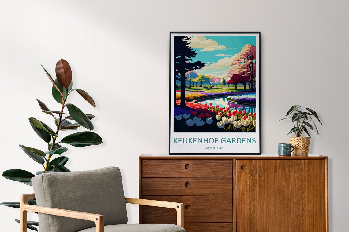 Keukenhof Gardens Travel Poster, Netherlands - Image 2