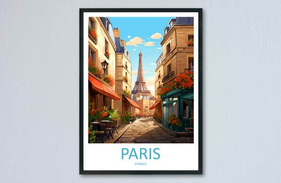Paris Travel Print France Gift Art Print