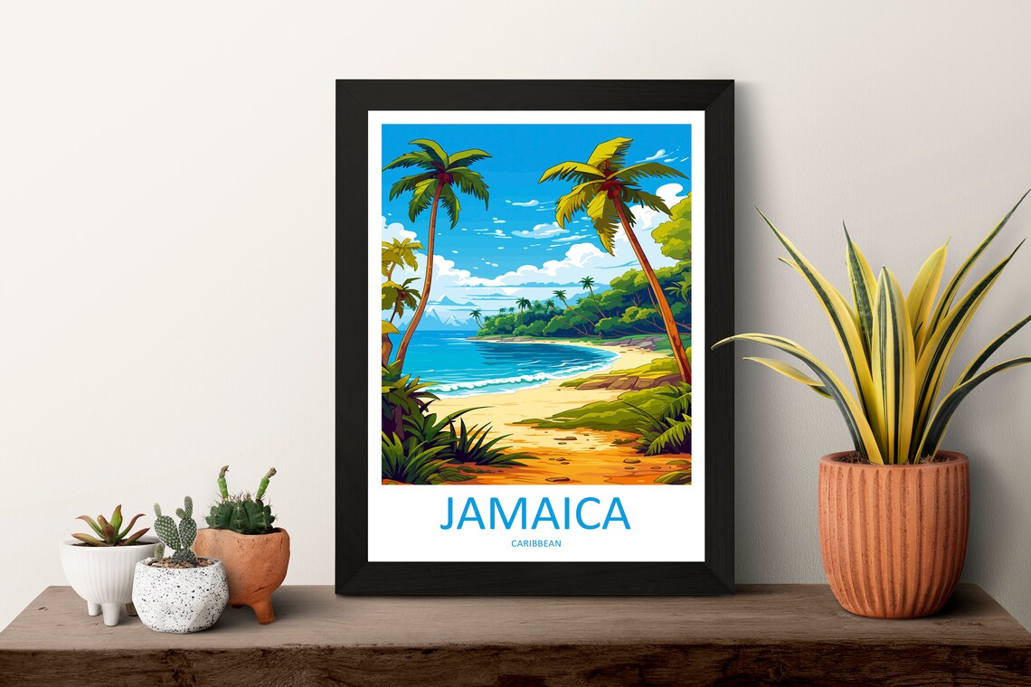 Jamaica Travel Poster, Caribbean Wall Decor - Image 3