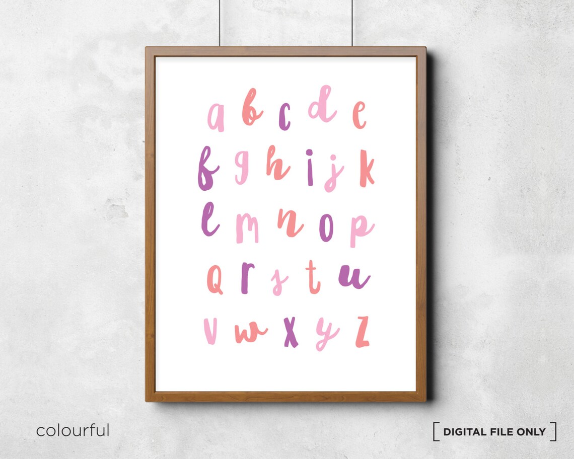 Alphabet Chart, Nursery Learning Wall Art - Image 4