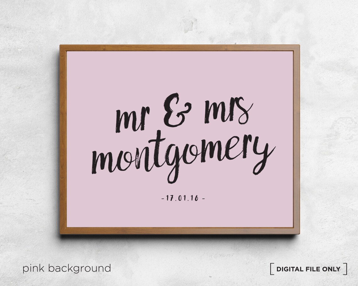 Wedding Wall Decor, Wedding Gift Art Print - Image 3