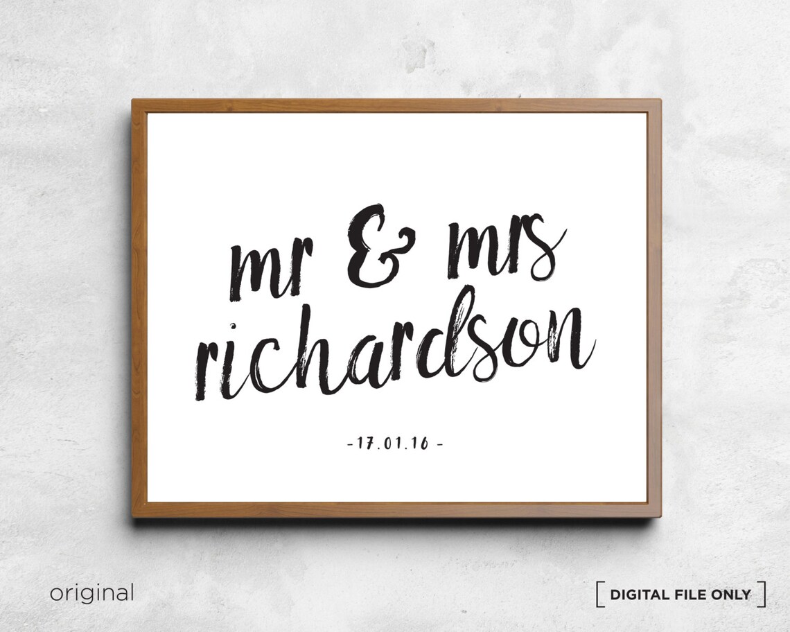 Wedding Wall Decor, Wedding Gift Art Print