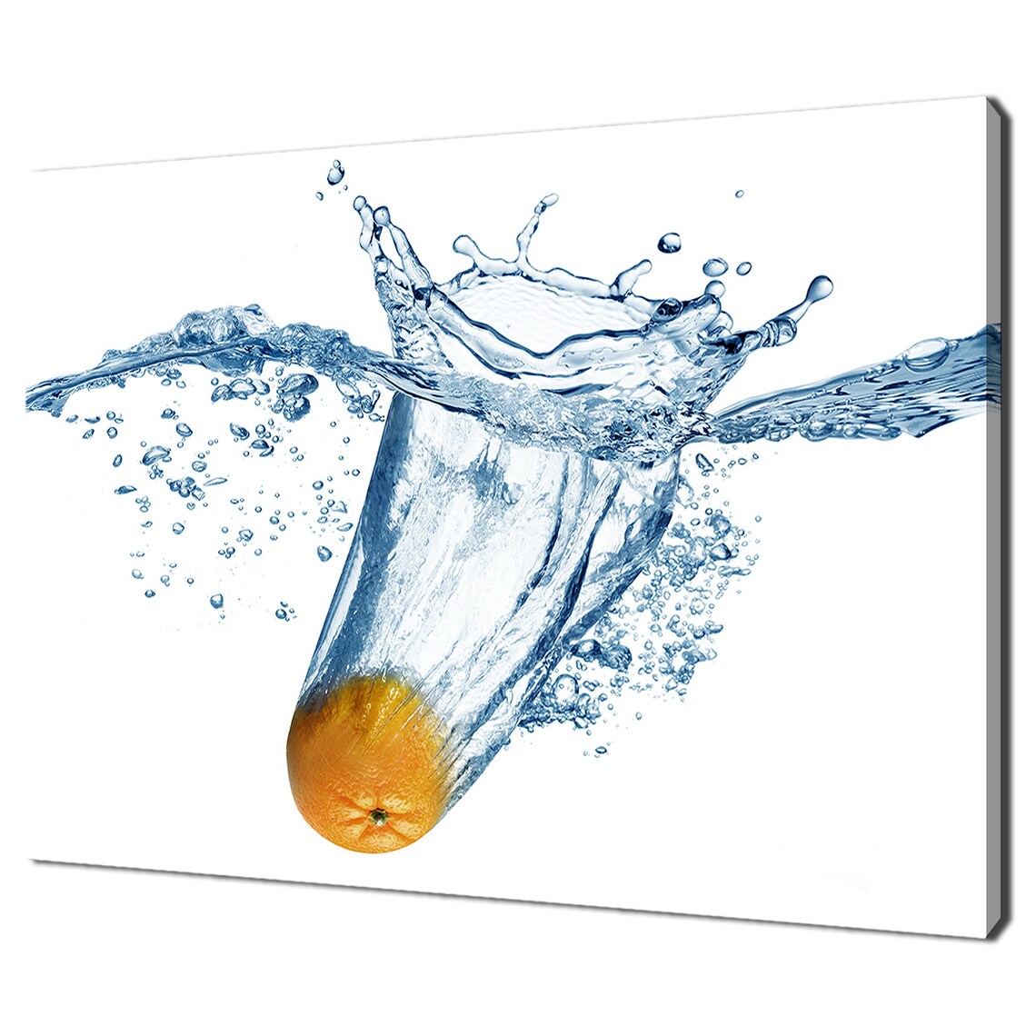 Orange Fruit Water Splash Kitchen Modern Design