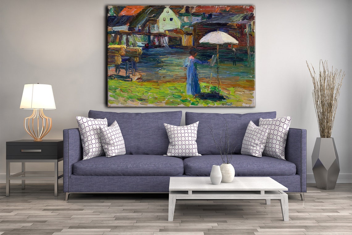 Wassily Kandinsky Kallmnz Gabriele Mnter Painting I 1903 Classic Design Abstract Decor Reproduction Print Wall Art - Image 2