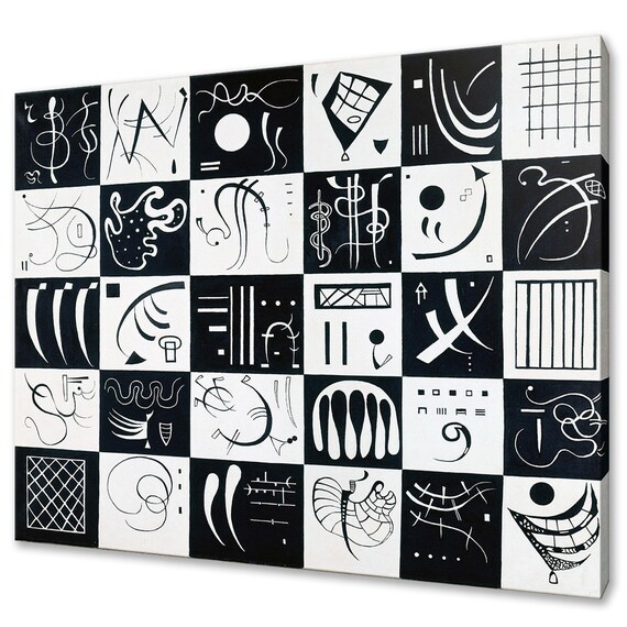 Wassily Kandinsky Thirty 1937 Abstract Grid Art Reproduction Poster
