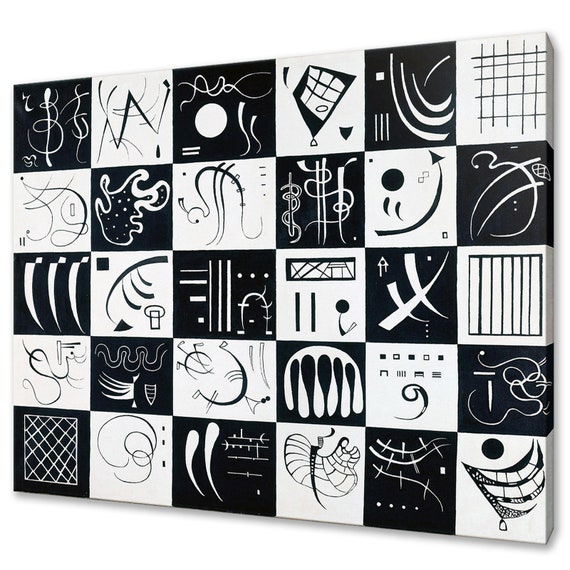 Wassily Kandinsky Thirty 1937 Classic Design Abstract Decor Reproduction Print Wall Art Picture