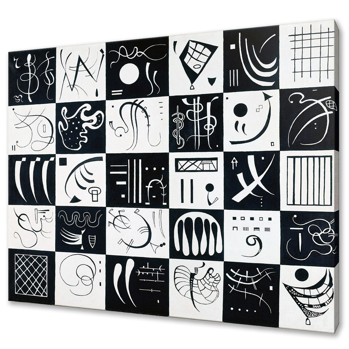 Wassily Kandinsky Thirty 1937 Abstract Grid Art Reproduction Poster
