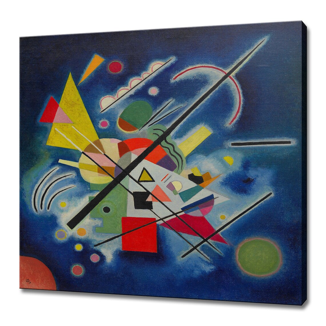 Wassily Kandinsky Blue Painting 1924 Geometric Abstract Art Reproduction Poster