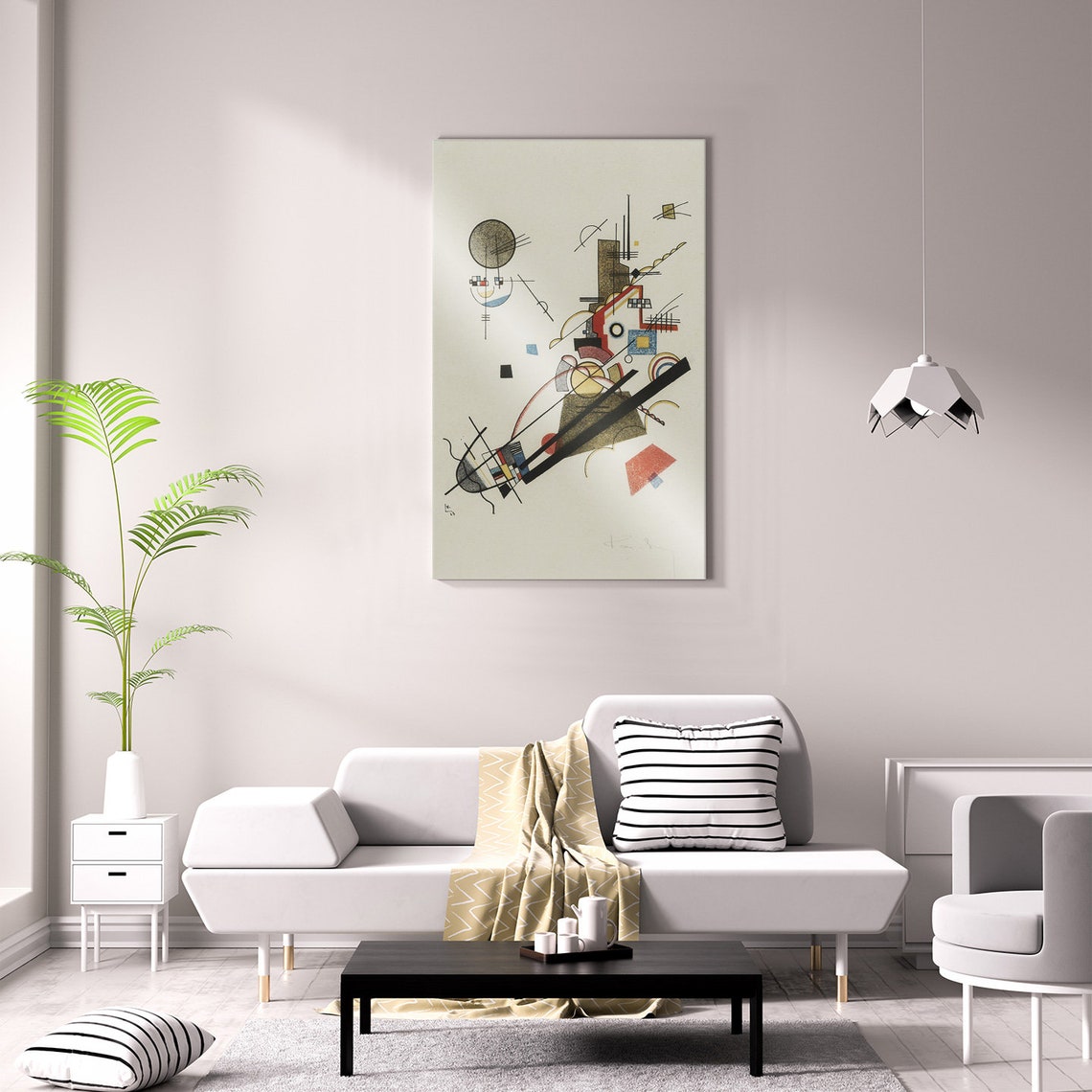 Wassily Kandinsky Frohlicher Augsteig 1923 Classic Design Abstract Decor Reproduction Print Wall Art - Image 2