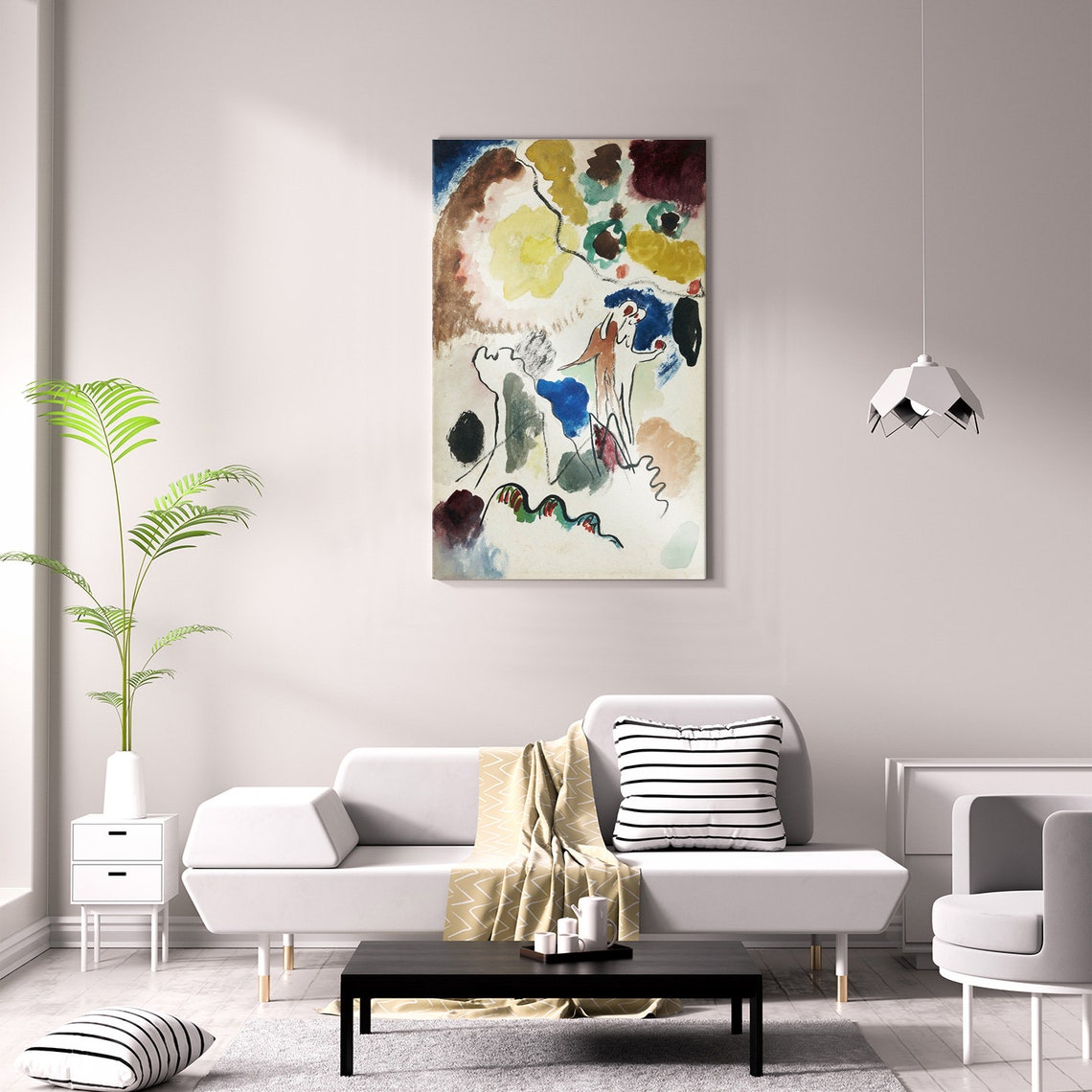 Wassily Kandinsky Paradies 1911 Classic Design Abstract Decor Reproduction Print Wall Art - Image 2