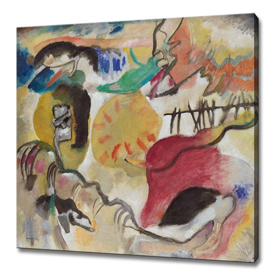 Wassily Kandinsky Improvisation 27 Garden Of Love Ii 1912 Modern Classic Design Abstract Decor Reproduction Print Wall Art Picture