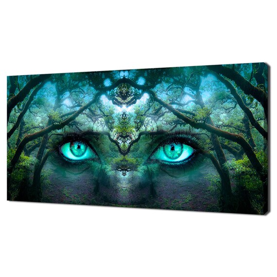 Green Eyes Of The Jungle Modern Design Home Decor Print Wall Art Picture Wall Hanging
