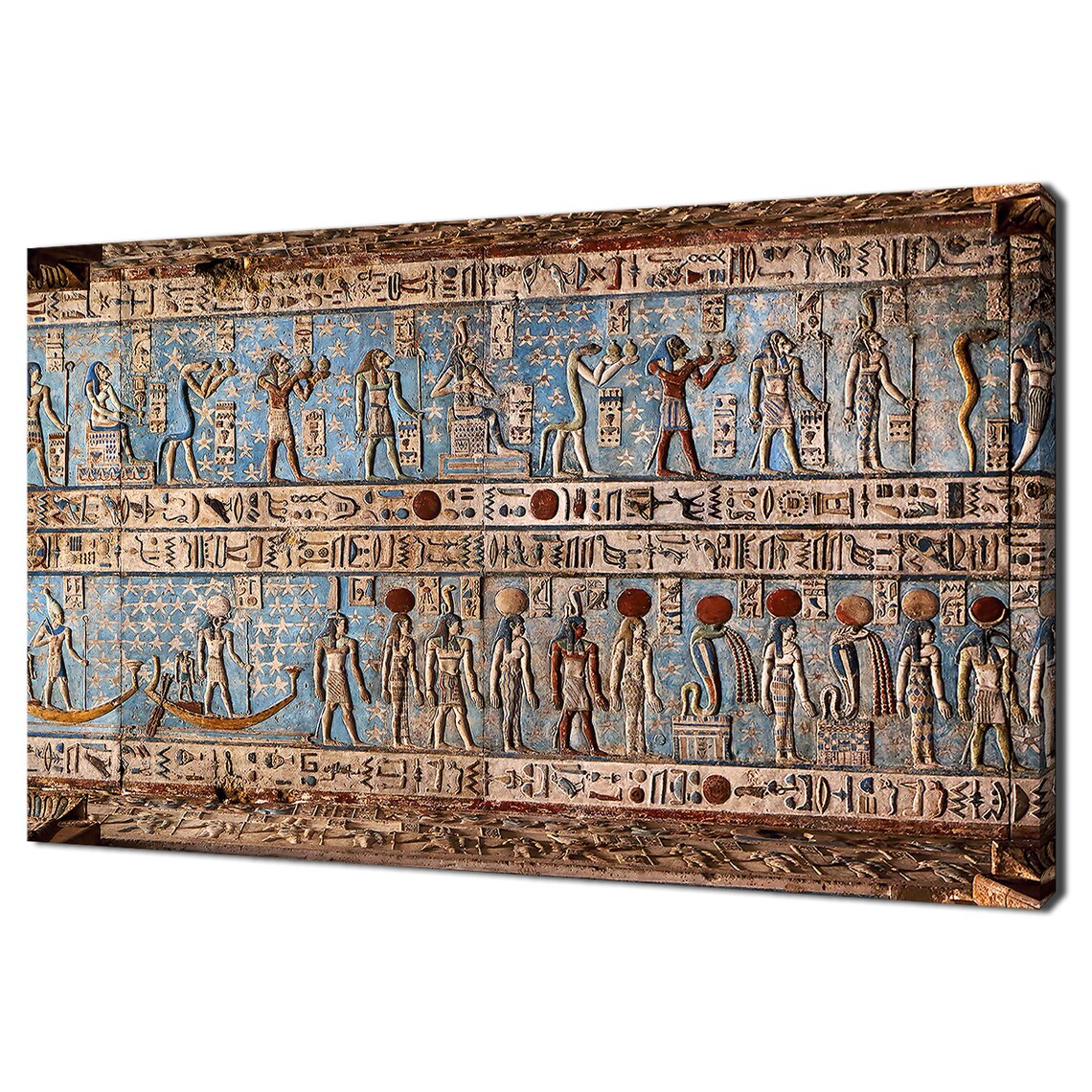 Ancient Egyptian Hieroglyphic Design Art Print