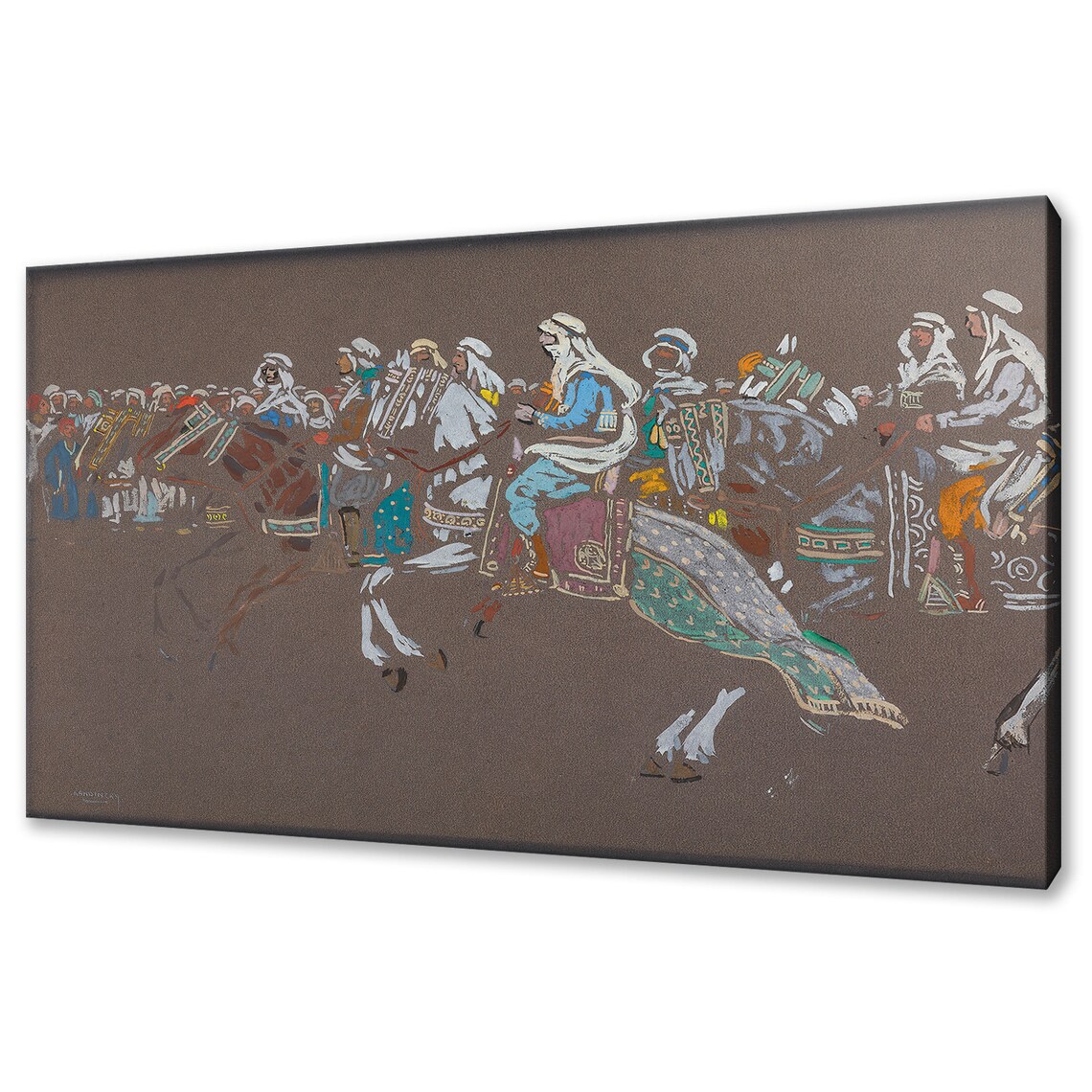 Wassily Kandinsky Arab Cavalry 1905 Classic Abstract Reproduction Art Poster