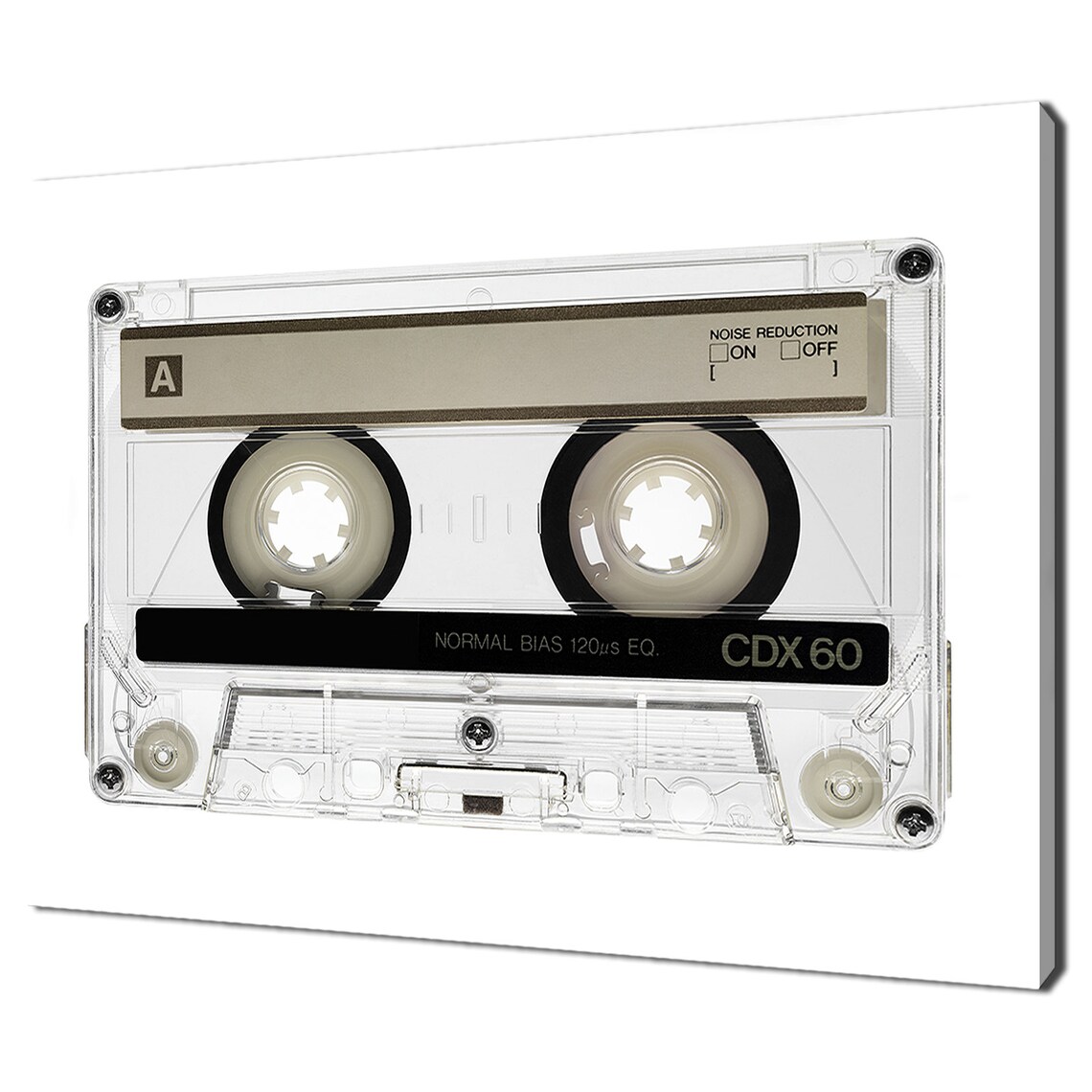 Retro Audio Cassette Tape CDX 60 Vintage Music Nostalgia Wall Art
