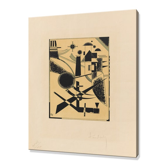 Wassily Kandinsky Lithographie No Iii 1925 Classic Design Abstract Decor Reproduction Print Wall Art