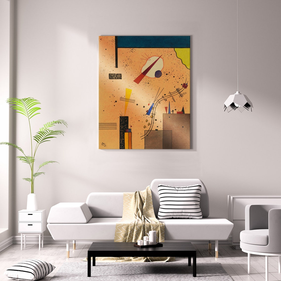 Wassily Kandinsky Spritze Spray 1924 Classic Design Abstract Decor Reproduction Print Wall Art - Image 2