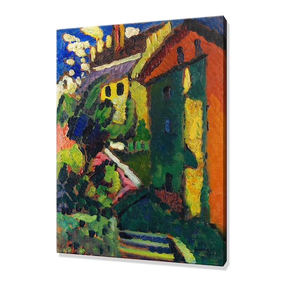 Wassily Kandinsky Treppe Zum Schloss Murnau 1909 Fauvist Landscape Print
