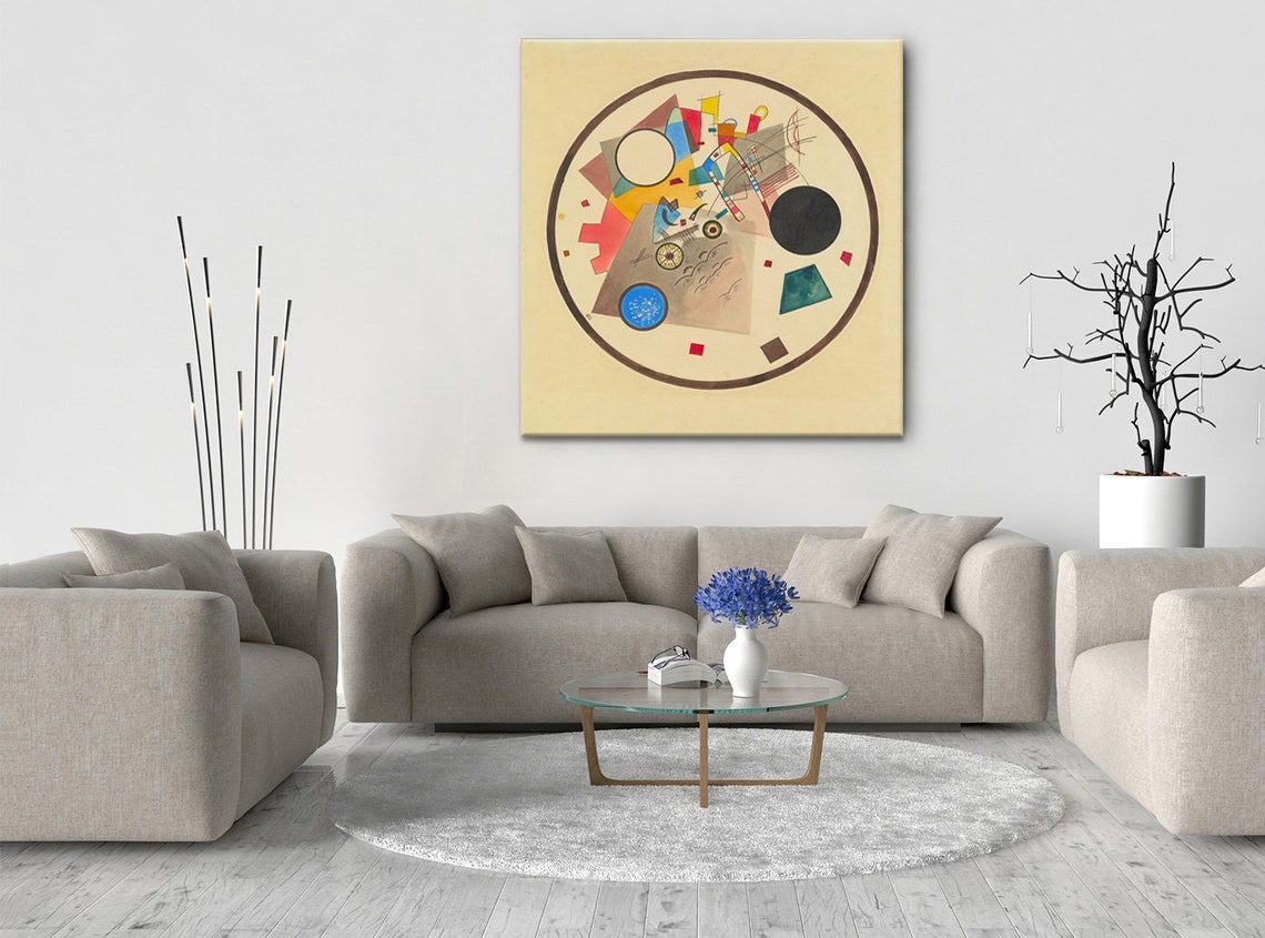 Wassily Kandinsky Light Circle 1922 Classic Design Abstract Decor Reproduction Print Wall Art Picture - Image 2