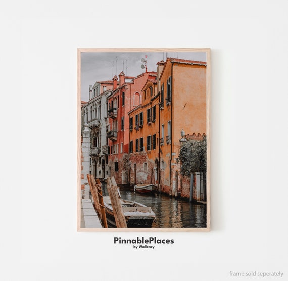Venice Canal Italy Art Print Historic Cityscape Travel Poster File
