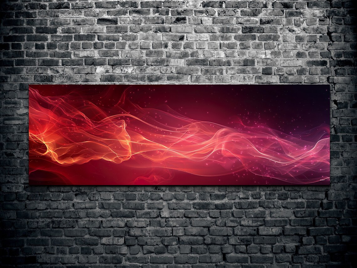 Abstract Wave Art Print, Contemporary Poster Gift - Image 3