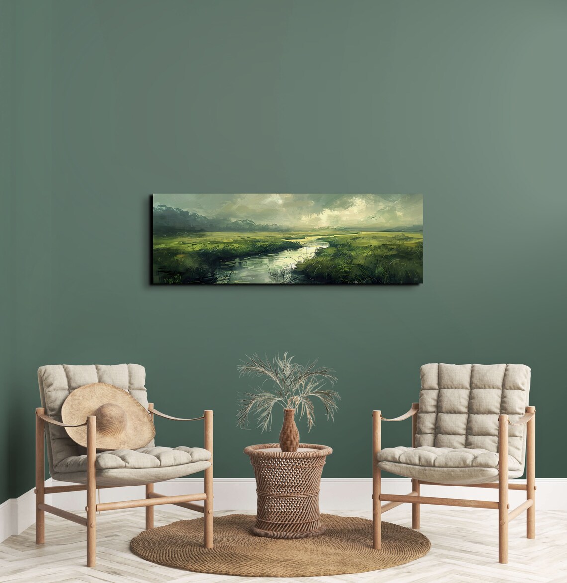 Panoramic River Landscape, Large Wall Art Print - Image 4