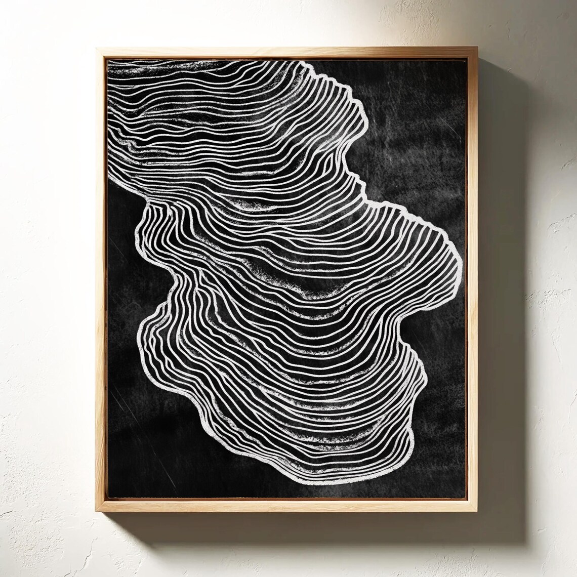 Abstract Wavy Line Art, Minimalist Wall Art Print - Image 3